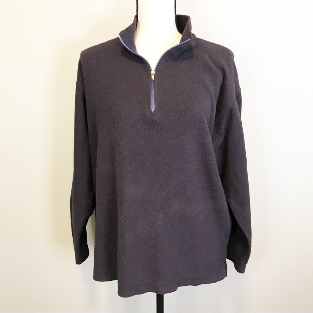 PATAGONIA Fleece Womens Large  Synchilla 1/2 Zip Pullover Purple Sweatshirt